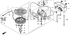 Honda BFP8 D2 XRA (BAAJ) - Honda Outboard Engine, Made in Japan (SN: BAAJ-1100001 - BAAJ-9999999) RECOIL STARTER