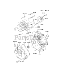 Kawasaki FE290D-BS22 - Kawasaki Engine CYLINDER/CRANKCASE