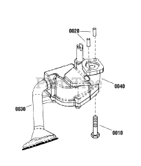 Briggs & Stratton 080016-00 - Briggs & Stratton 125kW Home Standby Generator Engine Service Parts - Oil Pump