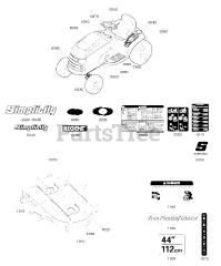 Simplicity 2691668-01 - Simplicity Regent S 44" Lawn Tractor, 25hp Briggs & Stratton