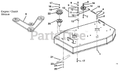 Ariens 888305 - Ariens 32" Rear-Discharge Deck (SN: 000101 & Above)