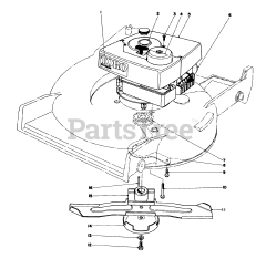 Toro 20785 - Toro Walk-Behind Mower (SN: 001000001 - 001999999) (1981) Engine Assembly