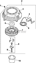 Kohler CV12.5-1284 - Kohler Command PRO Engine, Made for Bunton, 12.5hp Starting System 7-27-42