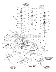 Snapper 1695418 - Snapper 50" Mower Deck 50" Mower Deck - Housing, Arbors &amp; Blades