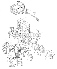 Scag SWZ48-15KH - Scag 48" Walk-Behind Mower, 15hp Kohler (SN: 4070001 - 4079999) Drive And Brake Components