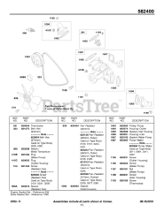 Briggs & Stratton 582447-0477-E2 - Briggs & Stratton Horizontal Engine Water Pump, Fan