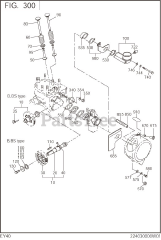 Subaru Robin EY400DD2240 (EY40) - Subaru Robin Engine 300 Intake &amp; Exhaust