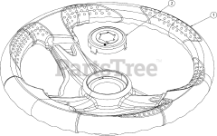 Troy-Bilt TB 30 B (13AC26JD023) - Troy-Bilt 30" Rear-Engine Riding Mower (2022) Steering Wheel