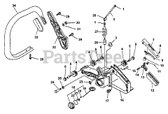 Echo CS-5000 - Echo Chainsaw (Type 1E) Handles, Throttle Control