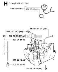 Jonsered GR 2036 - Jonsered String Trimmer (2000-10) CRANKCASE