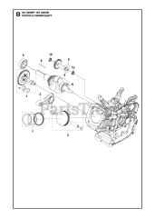 Husqvarna HH 389 OB (970505901) - Husqvarna Engine (2021-01) PISTON &amp; CRANKSHAFT