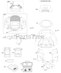 Briggs & Stratton 446677-0366-E1 - Briggs & Stratton Vertical Engine Air Cleaner, Blower Housing