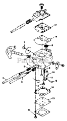 Homelite 330 (UT-10575) - Homelite Chainsaw Walbro Carburetor