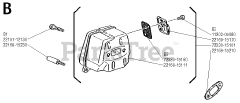 Shindaiwa 757 - Shindaiwa Chainsaw Muffler