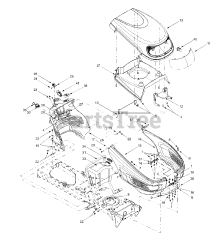 White Outdoor LT-1650 (13CO616G190) - White Outdoor 42" Lawn Tractor (2001)