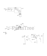 Briggs & Stratton 303447-1237-E1 - Briggs & Stratton Horizontal Engine Lubrication