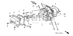 Honda GX160 K1 QX (GC02) - Honda Engine, Made in Japan (SN: GC02-2000001 - GC02-8669999) CYLINDER HEAD