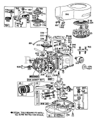 Toro 20785 - Toro Walk-Behind Mower (SN: 001000001 - 001999999) (1981) Engine Briggs  Stratton Model No. 110908-0380-02