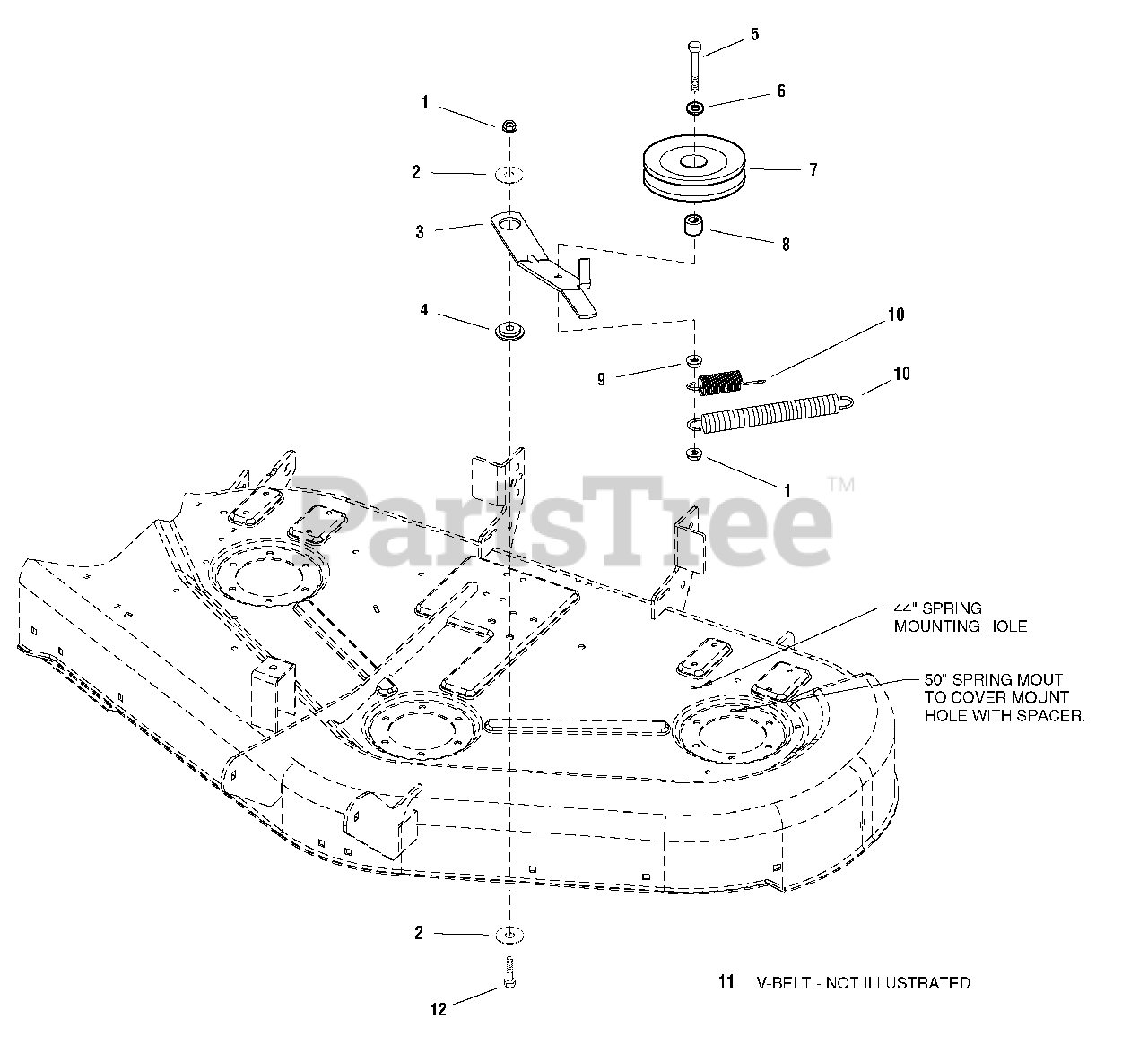 Snapper LT 2250 (2690443) Snapper 50" Lawn Tractor, 22hp 44" & 50