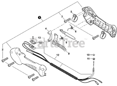 Echo SRM-225 - Echo String Trimmer (SN: S89413001001 - S89413999999) Control Handle S/N: S89413001001 - S89413016593