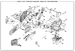 Ryobi P 540 - Ryobi 18V Chainsaw General Assembly
