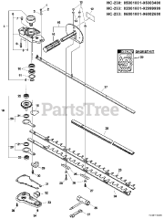 Echo HC-233 - Echo Hedge Trimmer (SN: 02001001 - 02999999)
