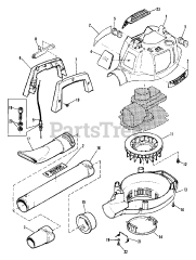 Snapper 2100HHB (86378) - Snapper Blower Housing Components