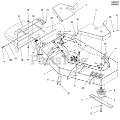 Snapper ZTX 550 (5901404-00) - Snapper 52"/132cm Zero-Turn Mower, 8270 Series Briggs & Stratton