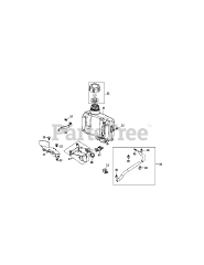 MTD 1P70L0A - MTD Engine 1P70L0A Fuel Tank &amp; Mounting