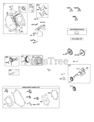 Briggs & Stratton 15C134-0132-E8 - Briggs & Stratton Horizontal Engine Camshaft, Crankshaft, Cylinder, Piston Group