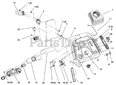 Toro 72042 (264-6) - Toro Yard Tractor (SN: 069000001 - 069999999) (1996) Dash