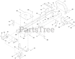 Toro 71254 (XLS 380) - Toro Lawn Tractor (SN: 313000001 - 313999999) (2013) Frame Assembly