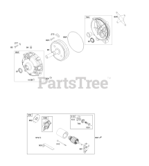 Briggs & Stratton 204312-1105-E9 - Briggs & Stratton Horizontal Engine Electric Starter, Gear Reduction