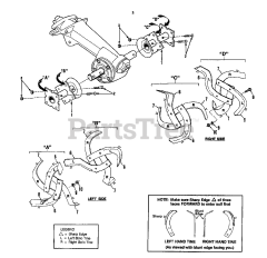 Troy-Bilt 12089 - Troy-Bilt Horse Rear-Tine Tiller (SN: 120890100101 & Above) TINE ASSEMBLIES