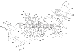 Toro 74898 (XS 5450) - Toro 54" Titan Zero-Turn Mower (SN: 412000000 - 412799999) Frame Assembly