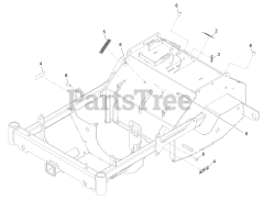 Exmark ARX440GKC24000 - Exmark 24" Stand-On Aerator, Kohler CH440 (SN: 402082300 - 404314158) (2018) Main Frame w/Decals