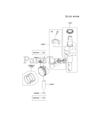Kawasaki FJ180V-BS24 - Kawasaki Engine PISTON/CRANKSHAFT