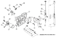 Cub Cadet 2135 (13A-214F100) - Cub Cadet Garden Tractor (SN: 326006 & Above) Oil Pan And Lubrication