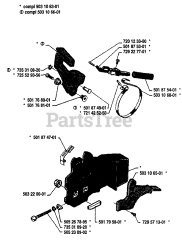 Husqvarna 40 - Husqvarna Chainsaw (1987-01) Chain Brake Assembly