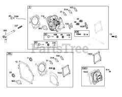 Briggs & Stratton 130G32-0258-H5 - Briggs & Stratton Horizontal Engine Cylinder Head Group