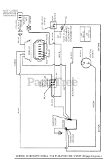 Snapper 281123BV (7800102) - Snapper 28" Rear-Engine Riding Mower, 11hp WIRING SCHEMATIC (9, 11 &amp; 11.5HP Recoil Start Briggs)