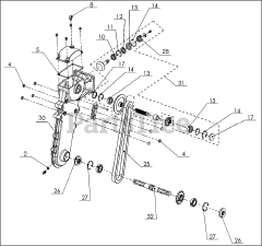 Husqvarna 590366101 - Husqvarna Tiller Attachment (2017-12) TRANSMISSION 4