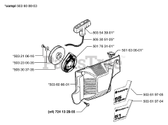 Husqvarna 51 EPA - Husqvarna Chainsaw (1998-06) Starter Assembly