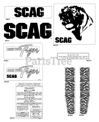 Scag STT-31BSG - Scag Sabre Tooth Tiger Zero-Turn Mower, 31hp Briggs & Stratton (SN: 7790001 - 8589999)