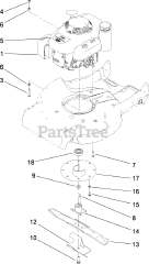 Toro 22195 - Toro 21" Heavy-Duty Recycler Walk-Behind Mower (SN: 310000001 - 310999999) (2010)