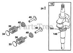Briggs & Stratton 12T702-0675-XX - Briggs & Stratton Vertical Engine Crankshaft
