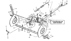 Cub Cadet 451 (190-451-100) - Cub Cadet 45" Snow Thrower Attachment Housing Assembly