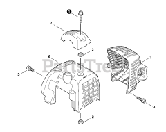 Echo PPF-280 - Echo Pole Saw (SN: E09612001001 - E09612999999) Engine Covers