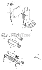 Echo PB-400 E - Echo Backpack Blower (Type 1E) (SN: 001001 - 509500)