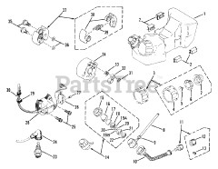 Snapper 210 SS (86227) - Snapper String Trimmer 210SS Fuel Tank, Filter, Primer Pump And Clutch